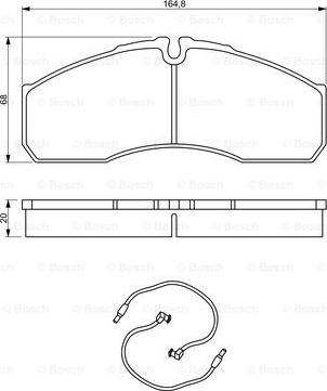 BOSCH 0 986 494 273 - Kit pastiglie freno, Freno a disco autozon.pro