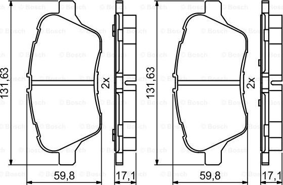 BOSCH 0 986 494 792 - Kit pastiglie freno, Freno a disco autozon.pro