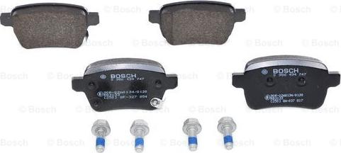 BOSCH 0 986 494 747 - Kit pastiglie freno, Freno a disco autozon.pro