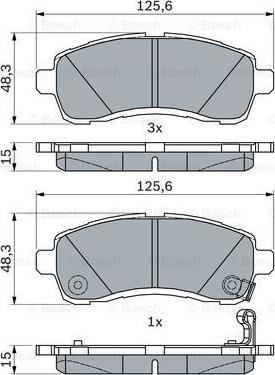 BOSCH 0 986 494 754 - Kit pastiglie freno, Freno a disco autozon.pro