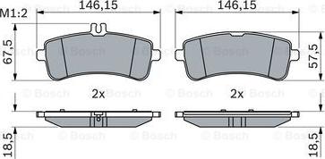 BOSCH 0 986 494 764 - Kit pastiglie freno, Freno a disco autozon.pro