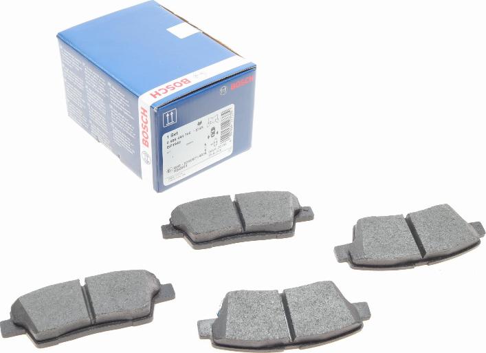 BOSCH 0 986 494 766 - Kit pastiglie freno, Freno a disco autozon.pro