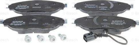 BOSCH 0 986 494 704 - Kit pastiglie freno, Freno a disco autozon.pro