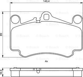 BOSCH 0 986 494 710 - Kit pastiglie freno, Freno a disco autozon.pro