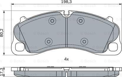 BOSCH 0 986 494 788 - Kit pastiglie freno, Freno a disco autozon.pro