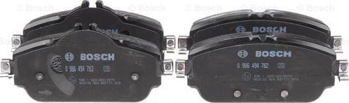 BOSCH 0 986 494 782 - Kit pastiglie freno, Freno a disco autozon.pro