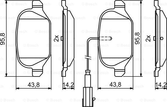 BOSCH 0 986 494 779 - Kit pastiglie freno, Freno a disco autozon.pro