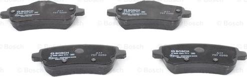 BOSCH 0 986 494 771 - Kit pastiglie freno, Freno a disco autozon.pro