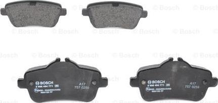 BOSCH 0 986 494 771 - Kit pastiglie freno, Freno a disco autozon.pro