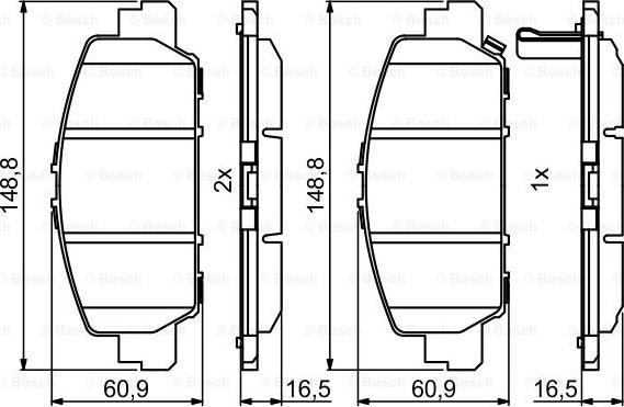 BOSCH 0 986 494 773 - Kit pastiglie freno, Freno a disco autozon.pro