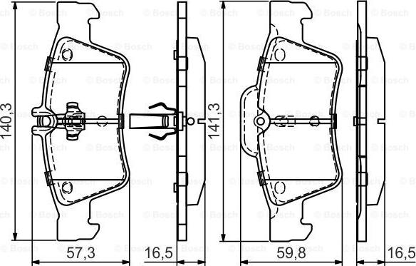 BOSCH 0 986 495 449 - Kit pastiglie freno, Freno a disco autozon.pro