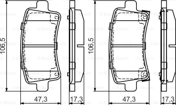 BOSCH 0 986 495 444 - Kit pastiglie freno, Freno a disco autozon.pro