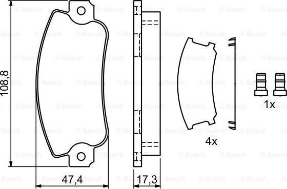 BOSCH 0 986 495 456 - Kit pastiglie freno, Freno a disco autozon.pro