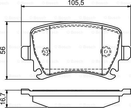 BOSCH 0986495453 - Kit pastiglie freno, Freno a disco autozon.pro