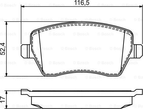 BOSCH 0 986 495 452 - Kit pastiglie freno, Freno a disco autozon.pro