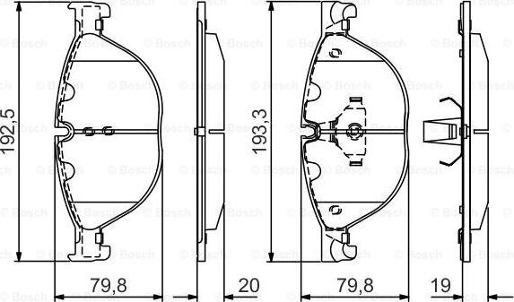 BOSCH 0 986 495 439 - Kit pastiglie freno, Freno a disco autozon.pro