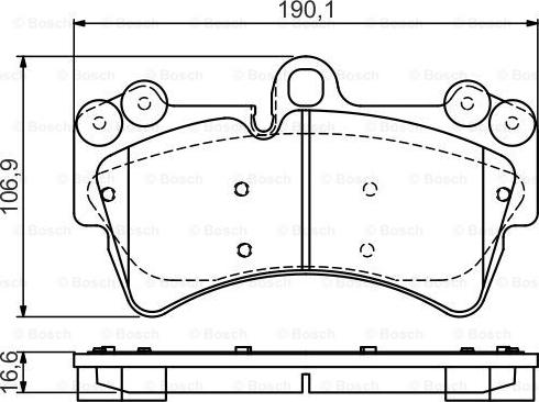 BOSCH 0986495435 - Kit pastiglie freno, Freno a disco autozon.pro