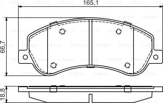 BOSCH 0 986 495 436 - Kit pastiglie freno, Freno a disco autozon.pro