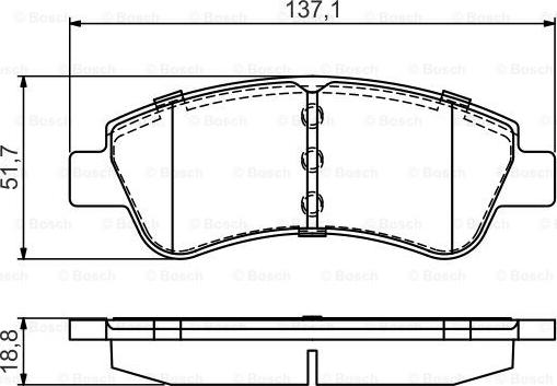 BOSCH 0986495430 - Kit pastiglie freno, Freno a disco autozon.pro