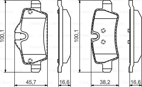 BOSCH 0 986 495 427 - Kit pastiglie freno, Freno a disco autozon.pro