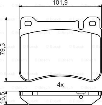 BOSCH 0 986 495 471 - Kit pastiglie freno, Freno a disco autozon.pro