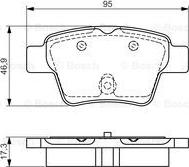 BOSCH 0 986 495 092 - Kit pastiglie freno, Freno a disco autozon.pro