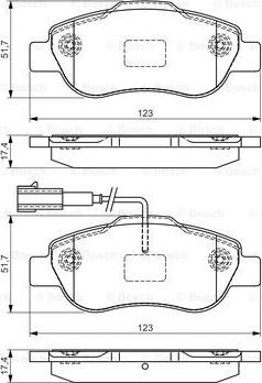 BOSCH 0 986 495 097 - Kit pastiglie freno, Freno a disco autozon.pro