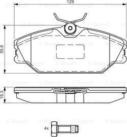 BOSCH 0 986 495 049 - Kit pastiglie freno, Freno a disco autozon.pro