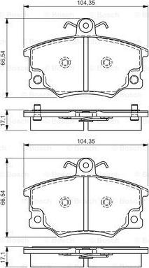 BOSCH 0 986 495 041 - Kit pastiglie freno, Freno a disco autozon.pro