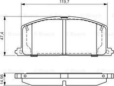 BOSCH 0 986 495 042 - Kit pastiglie freno, Freno a disco autozon.pro