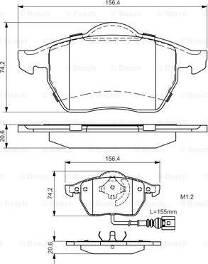 BOSCH 0 986 495 047 - Kit pastiglie freno, Freno a disco autozon.pro