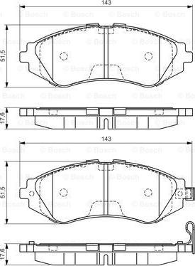 BOSCH 0 986 495 059 - Kit pastiglie freno, Freno a disco autozon.pro