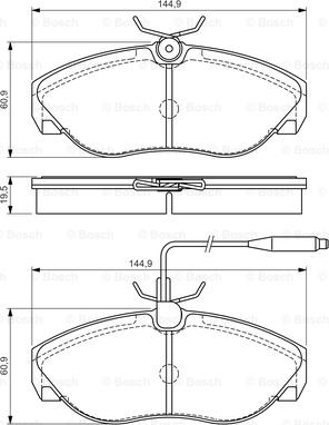 BOSCH 0 986 495 056 - Kit pastiglie freno, Freno a disco autozon.pro