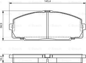 BOSCH 0 986 495 058 - Kit pastiglie freno, Freno a disco autozon.pro