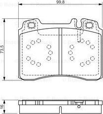 BOSCH 0 986 495 057 - Kit pastiglie freno, Freno a disco autozon.pro