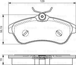 BOSCH 0 986 495 064 - Kit pastiglie freno, Freno a disco autozon.pro