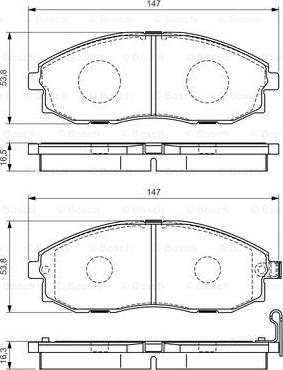 BOSCH 0 986 495 065 - Kit pastiglie freno, Freno a disco autozon.pro