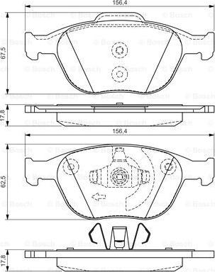 BOSCH 0 986 495 066 - Kit pastiglie freno, Freno a disco autozon.pro