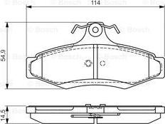 Akebono AN-8012K - Kit pastiglie freno, Freno a disco autozon.pro