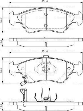 BOSCH 0 986 495 067 - Kit pastiglie freno, Freno a disco autozon.pro