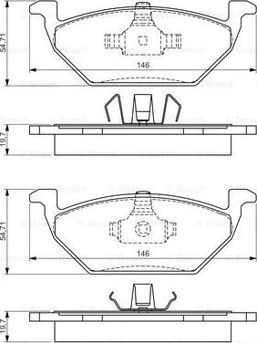 BOSCH 0 986 495 004 - Kit pastiglie freno, Freno a disco autozon.pro