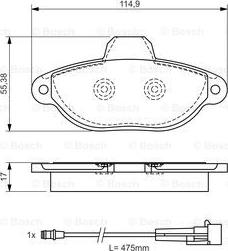 BOSCH 0 986 495 006 - Kit pastiglie freno, Freno a disco autozon.pro