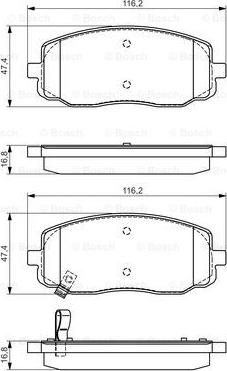 BOSCH 0 986 495 084 - Kit pastiglie freno, Freno a disco autozon.pro