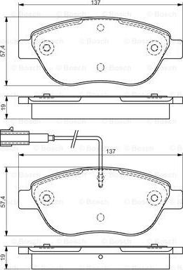 BOSCH 0 986 495 086 - Kit pastiglie freno, Freno a disco autozon.pro