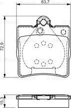 BOSCH 0 986 495 080 - Kit pastiglie freno, Freno a disco autozon.pro