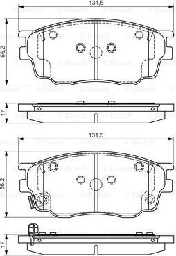 BOSCH 0 986 495 087 - Kit pastiglie freno, Freno a disco autozon.pro