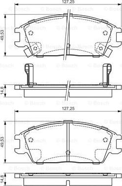 BOSCH 0 986 495 035 - Kit pastiglie freno, Freno a disco autozon.pro