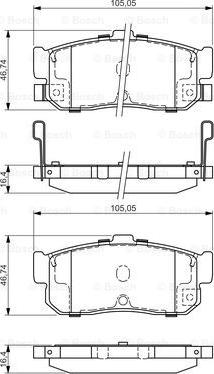 BOSCH 0 986 495 038 - Kit pastiglie freno, Freno a disco autozon.pro