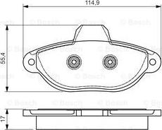 BOSCH 0 986 495 033 - Kit pastiglie freno, Freno a disco autozon.pro