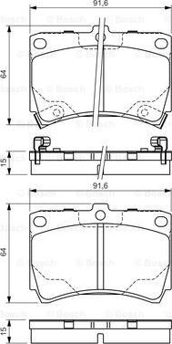 BOSCH 0 986 495 037 - Kit pastiglie freno, Freno a disco autozon.pro